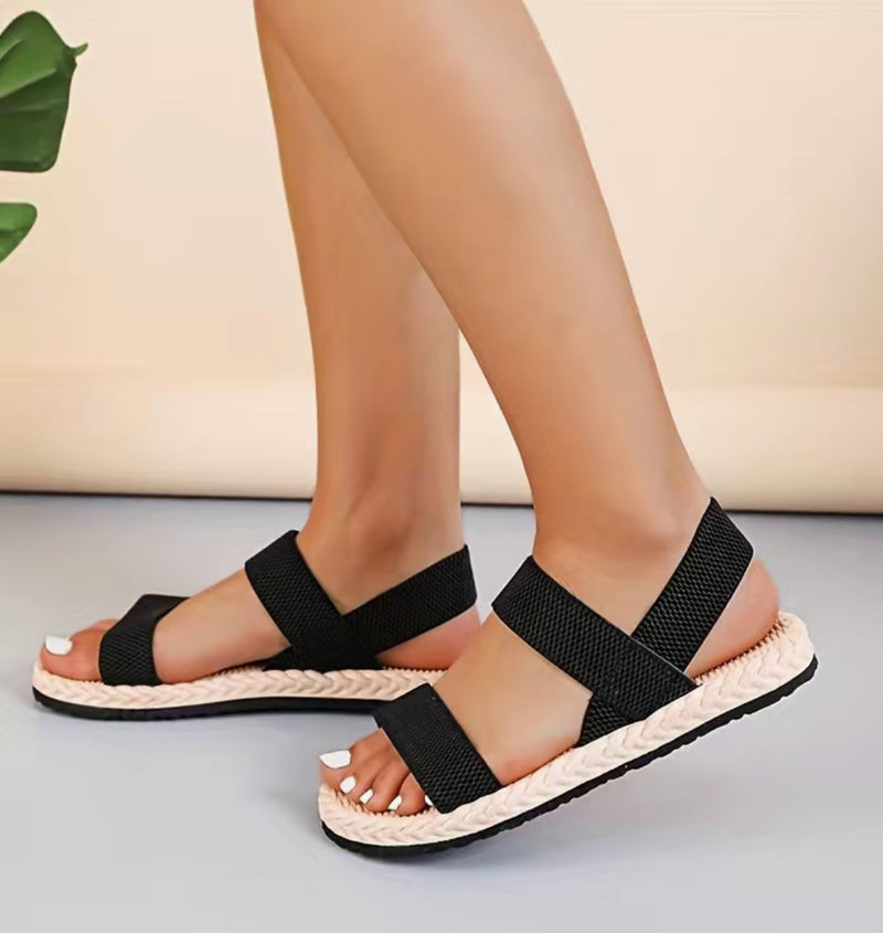 Double strapped Black Sandal