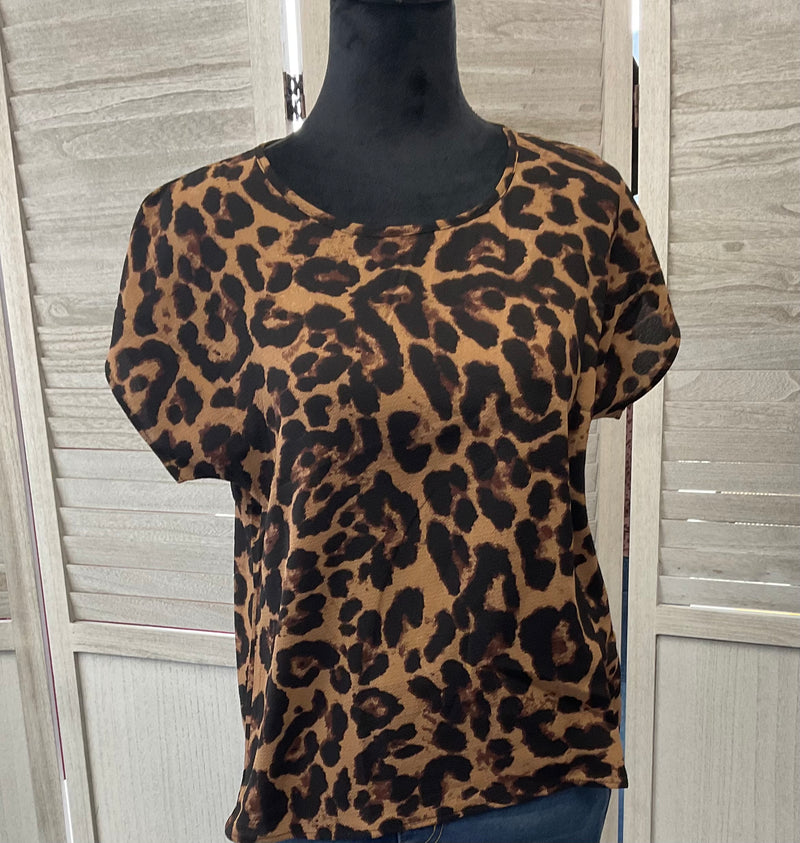 Dolman Sleeve Leopard Top