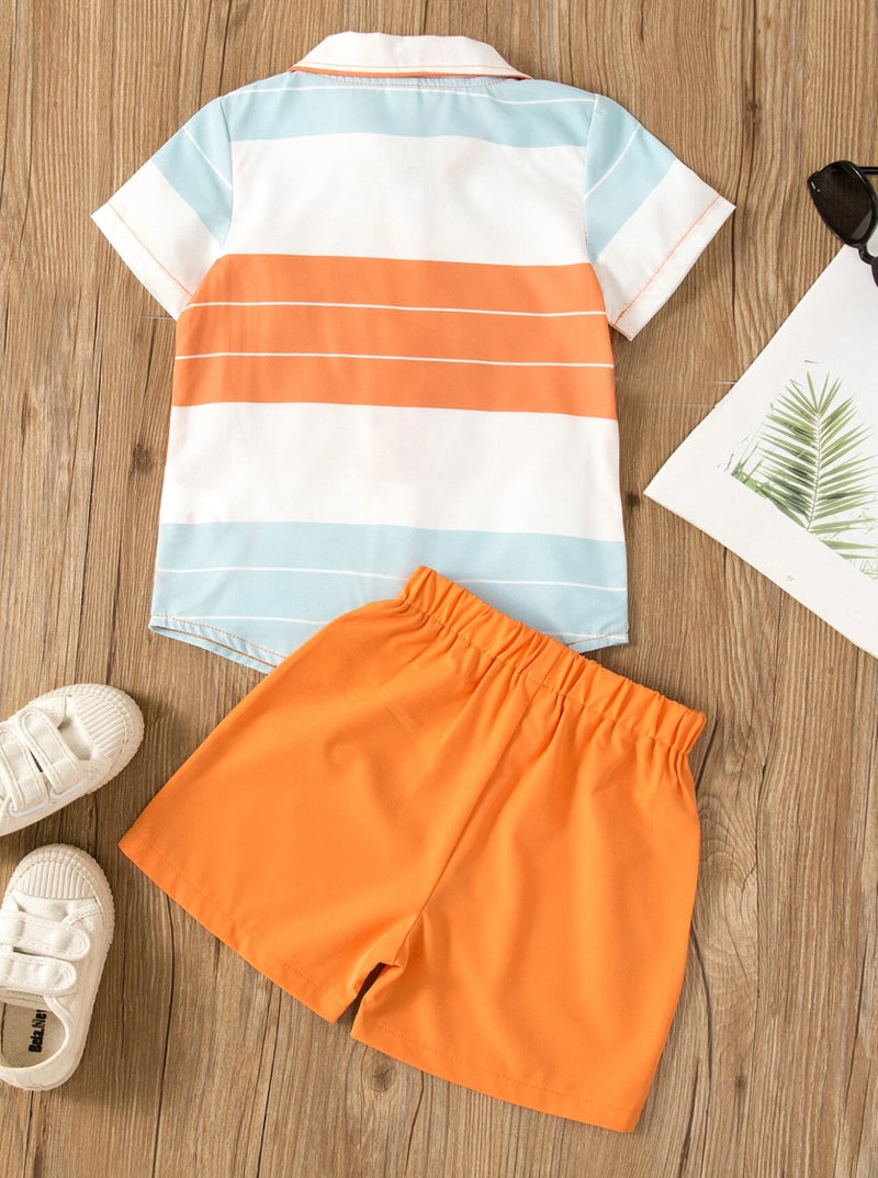 Striped Shirt & Shorts