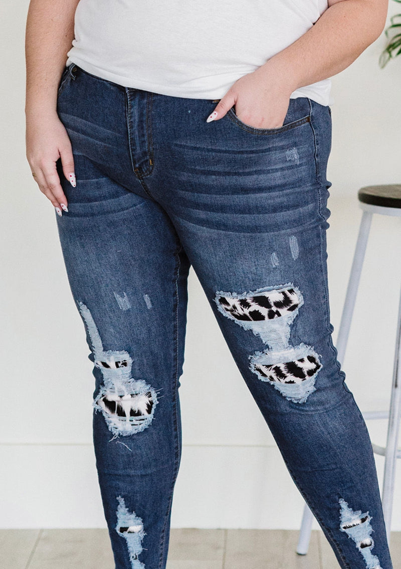 Animal Inter Patch Ripped Jeans