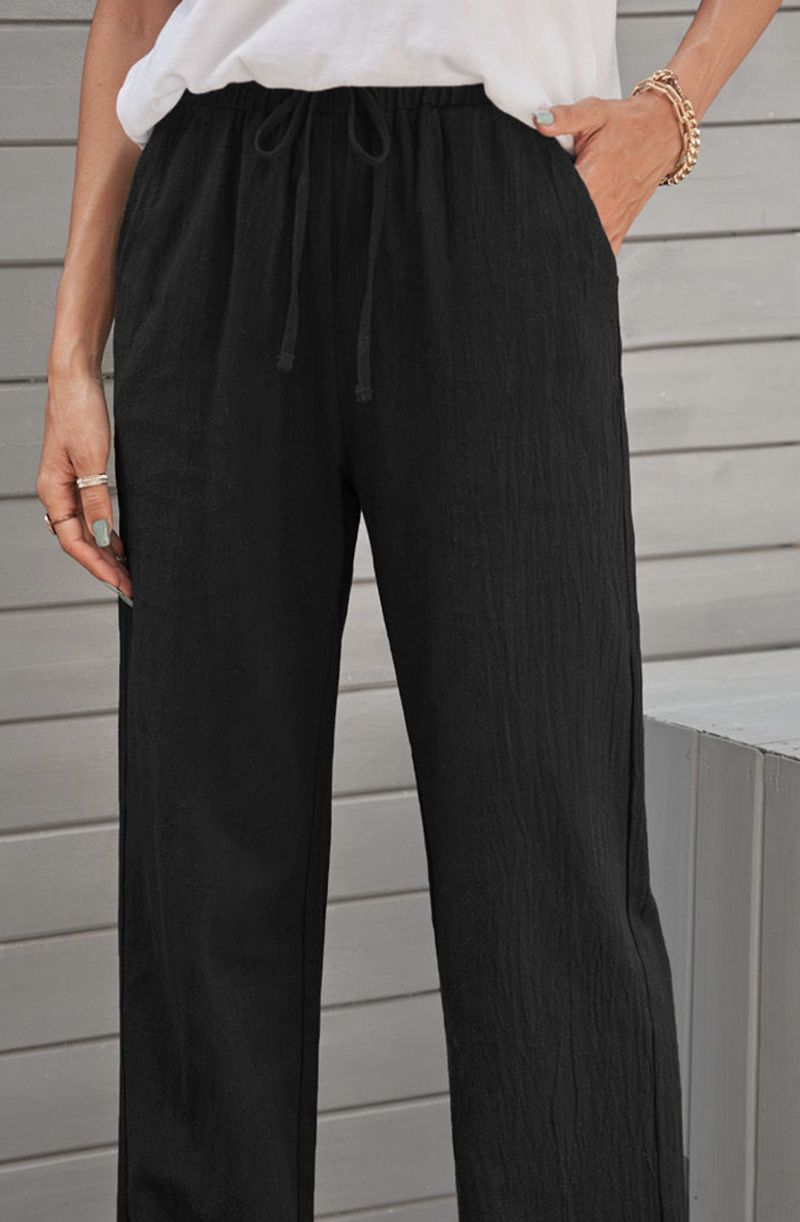 Black Drawstring Pants